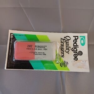 Pedigree Ink And Pencil Eraser VTG 1974 GOOD HOUSEKEEPING SEAL Empire Company